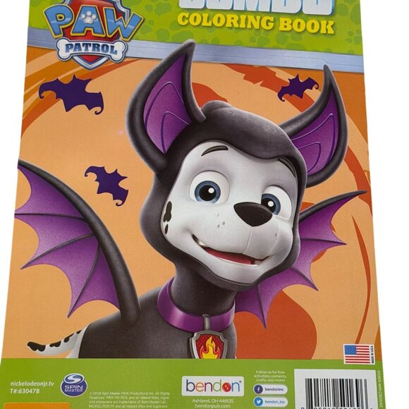 NEW Paw Patrol Jumbo Coloring Book Halloween 10-Pc Set Vampire Monster Activity - Picture 3 of 3